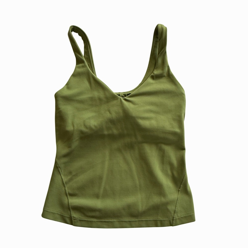 Lululemon Womens Yoga Align Tank Top Green Size 2 Athleisure Gym Pilates